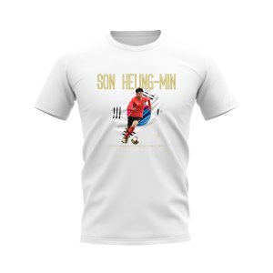 Son Heung-Min South Korea Image T-Shirt (White)