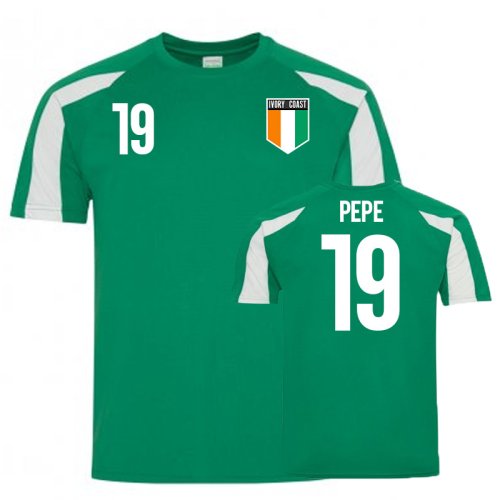 Ivory Coast Sports Training Jersey (Pepe 19)