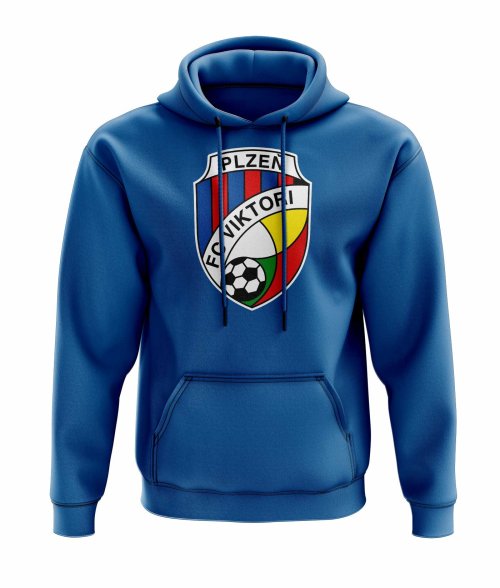 Viktoria Plzen Logo Hoody (Blue)