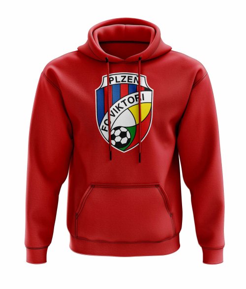 Viktoria Plzen Logo Hoody (Red)