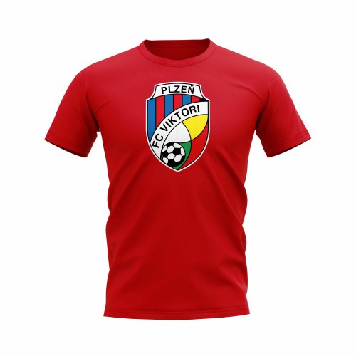 Viktoria Plzen Logo T-shirt (Red)