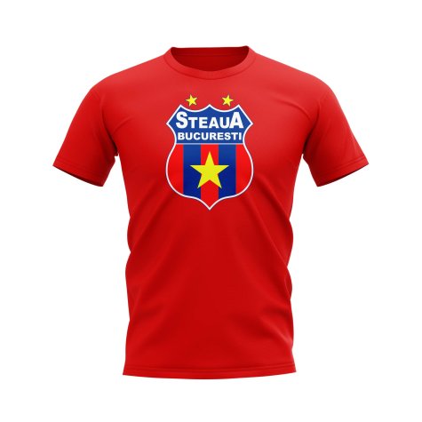 Steaua Bucharest Logo T-shirt (Red)