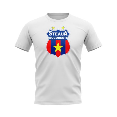 Steaua Bucharest Logo T-shirt (White)