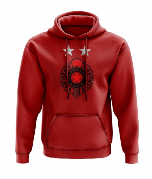 Partizan Belgrade Logo Hoody (Red)