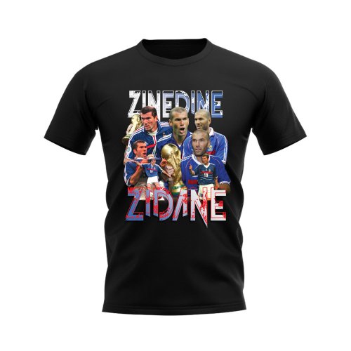 Zinedine Zidane Bootleg T-Shirt (Black)