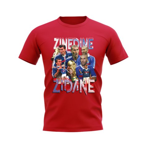 Zinedine Zidane Bootleg T-Shirt (Red)