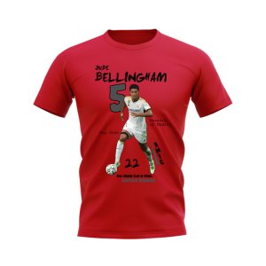 Jude Bellingham Real Madrid Graphic T-Shirt (Red)