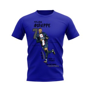 Kylian Mbappe PSG Graphic T-Shirt (Blue)