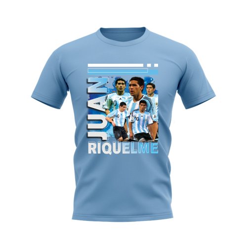 Juan Riquelme Argentina Bootleg T-Shirt (Sky Blue)