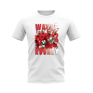 Wayne Rooney Manchester United Bootleg T-Shirt (White) Wayne Rooney Manchester United Bootleg T-Shirt (White)