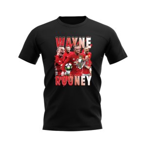 Wayne Rooney Manchester United Bootleg T-Shirt (Black) Wayne Rooney Manchester United Bootleg T-Shirt (Black)