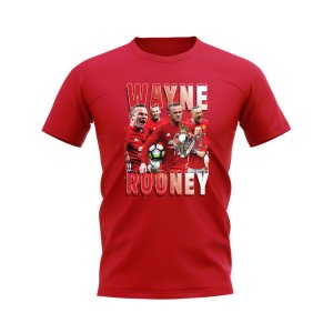 Wayne Rooney Manchester United Bootleg T-Shirt (Red) Wayne Rooney Manchester United Bootleg T-Shirt (Red)