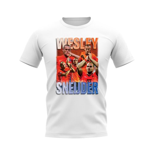 Wesley Sneijder Holland Bootleg T-Shirt (White)