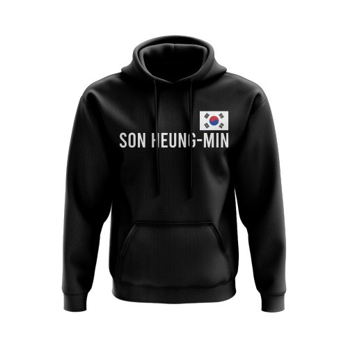 Son Heung Min South Korea Name Hoody (Black)