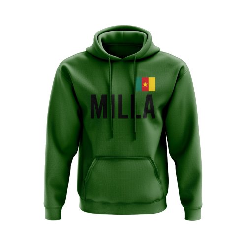 Roger Milla Cameroon Name Hoody (Green)