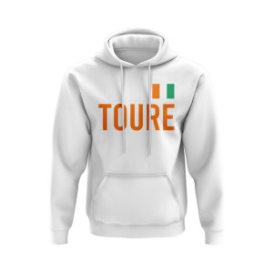 Yaya Toure Ivory Coast Name Hoody (White)