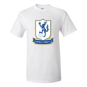 Enfield Town Official Badge T-Shirt (White) - Kids