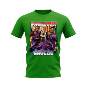 Ronaldinho Barcelona Bootleg T-Shirt (Green) Ronaldinho Barcelona Bootleg T-Shirt (Green)