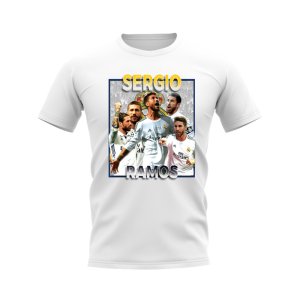 Sergio Ramos Real Madrid Bootleg T-Shirt (White)