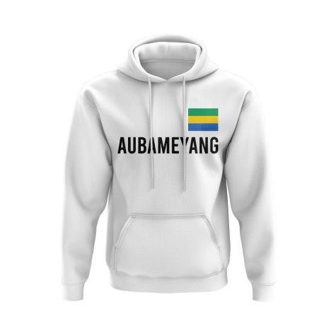 Pierre-Emerick Aubameyang Gabon Name Hoody (White)