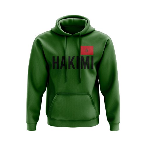 Achraf Hakimi Morocco Name Hoody (Green)