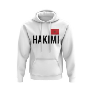 Achraf Hakimi Morocco Name Hoody (White)