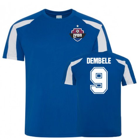 Moussa Dembele Olympique Lyon Sports Training Jersey (Blue)