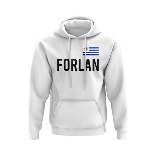 Diego Forlan Uruguay Name Hoody (White)