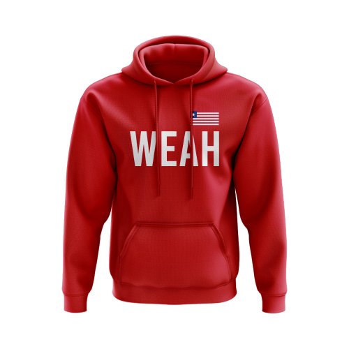 George Weah Liberia Name Hoody (Red)