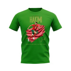 Achraf Hakimi Morocco T-shirt (Green) Achraf Hakimi Morocco T-shirt (Green)