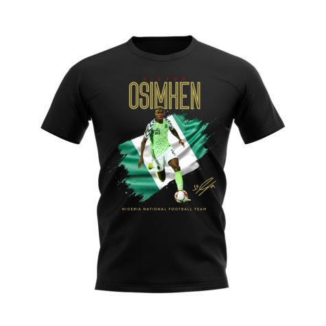 Victor Osimhen Nigeria T-shirt - (Black)