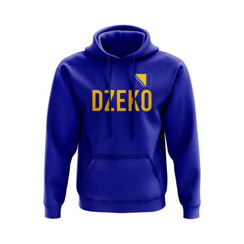 Edin Dzeko Bosnia and Herzegovina Name Hoody (Royal)