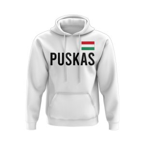 Franc Puskas Hungary Name Hoody (White)