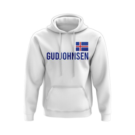 Eidur Gudjohnsen Iceland Name Hoody (White)