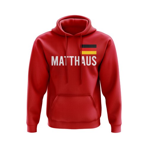 Lothar Matthaus Germany Name Hoody (Red)