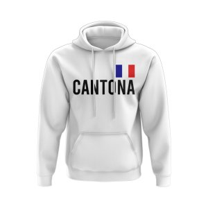 Eric Cantona France Name Hoody (White) Eric Cantona France Name Hoody (White)