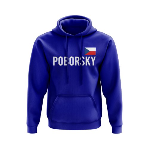 Karel Poborsky Czech Republic Name Hoody (Royal)