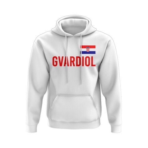 Josko Gvardiol Croatia Name Hoody (White)