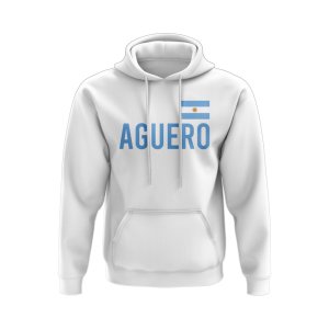 Sergio Aguero Argentina Name Hoody (White)