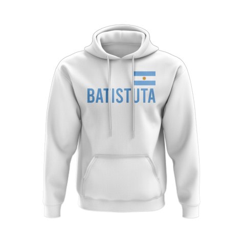 Gabriel Batistuta Argentina Name Hoody (White)