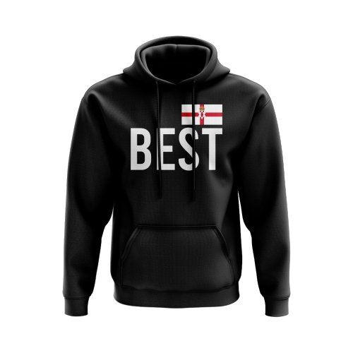 George Best Northern Ireland Name Hoody (Black)