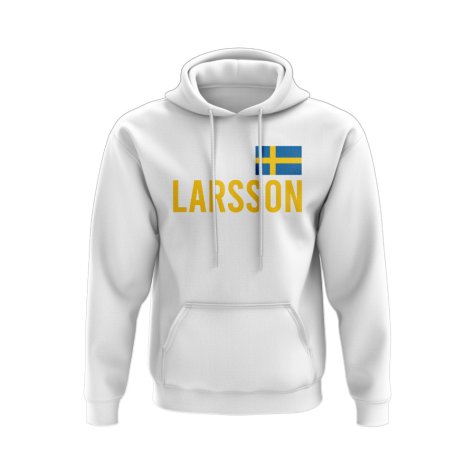 Henrik Larsson Sweden Name Hoody (White)