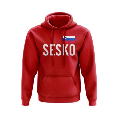 Benjamin Sesko Slovakia Name Hoody (Red)