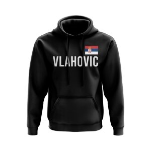 Dusan Vlahovic Serbia Name Hoody (Black)