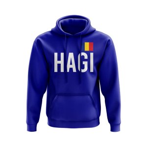 Gheorge Hagi Romania Name Hoody (Royal)