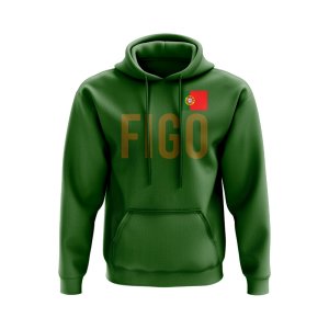 Luis Figo Portugal Name Hoody (Green) Luis Figo Portugal Name Hoody (Green)