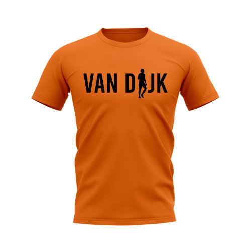 Virgil van Dijk Silhouette T-Shirt (Orange)