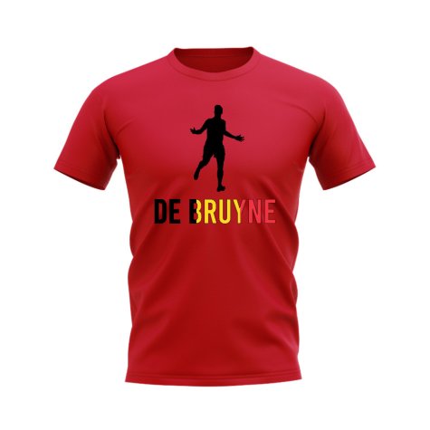 Kevin de Bruyne Belgium Silhouette T-shirt (Red)