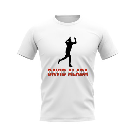 David Alaba Austria Silhouette T-shirt (White)