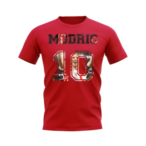 Luka Modric Croatia 10 T-Shirt (Red)